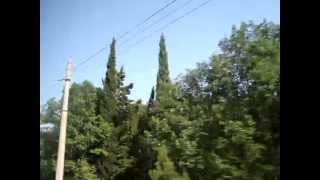 preview picture of video 'Crimea. Bus Yalta-Simferopol. Part 7. Alushta City'