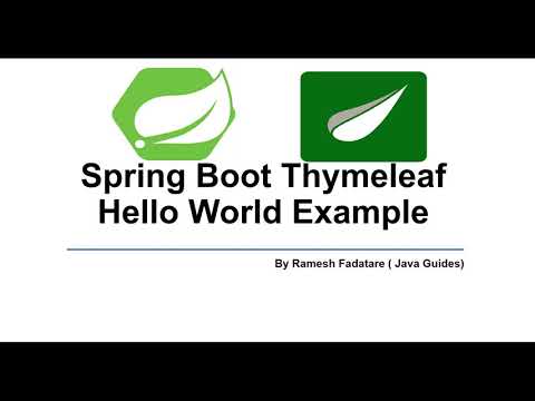 Spring Boot Thymeleaf Hello World Example Tutorial