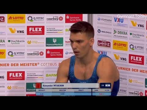 Top 3 in Men's High Bar Final - 2022 Cottbus Gymnastics Apparatus World Cup