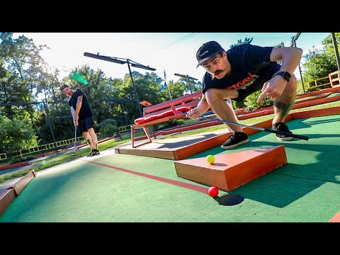 HOLE IN ONE BATTLE! | Fun Mini Golf with Friends #9 - YouTube