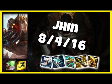 Jhin Bot Lane 11.2 Challenger Gameplay Replay S11 (8/4/16) - OCE