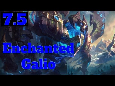 [LoL:PBE] Enchanted Galio - Galio Rework Preview - Patch 7.5