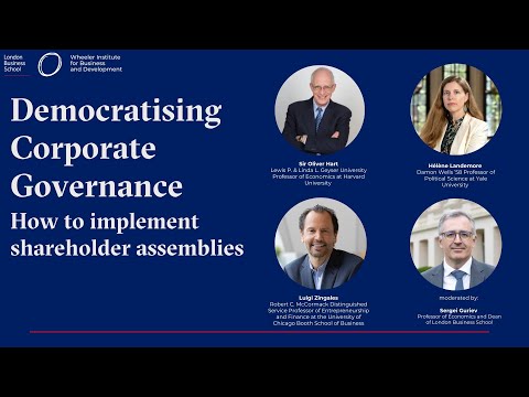 Thumbnail for Democratising Corporate Governance: How to implement shareholder assemblies by Luigi Zingales