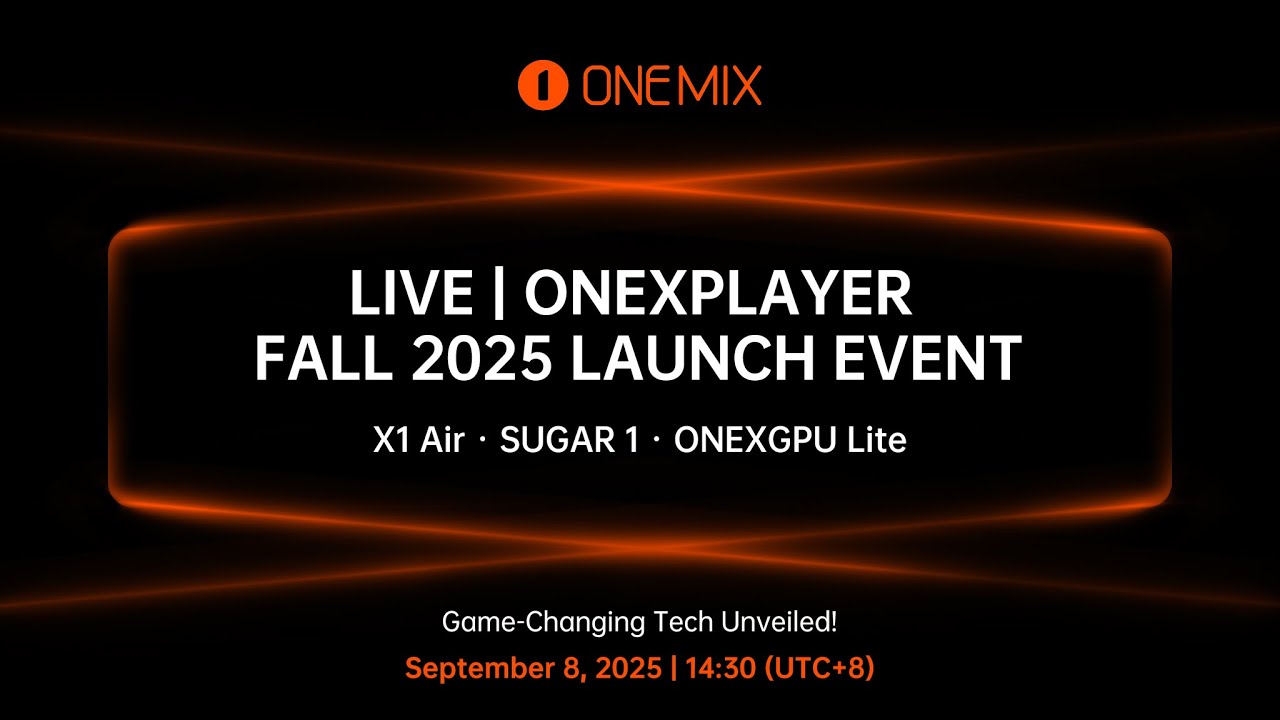 OneXPlayer Launch: Meet the X1 Air, SUGAR 1 & ONEXGPU Lite! | Live - YouTube