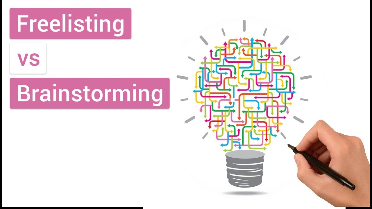 Free-listing vs Brainstorming in UX