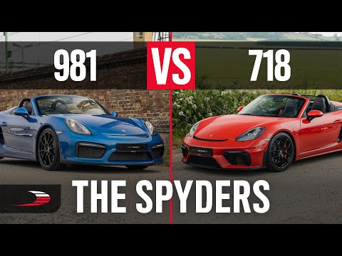 Porsche Boxster Spyder 981 and 718 Spyder comparison!