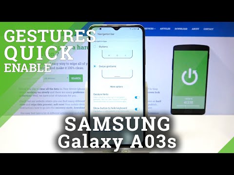 How to Change Gestures Sensitivity in SAMSUNG Galaxy A03s – Manage Navigation Gestures