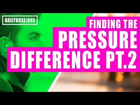 FE EXAM FLUID MECHANICS - PRESSURE DIFFERENCE PART 1 | FE EXAM PRACTICE PROBLEM | DAILYDOSE 045