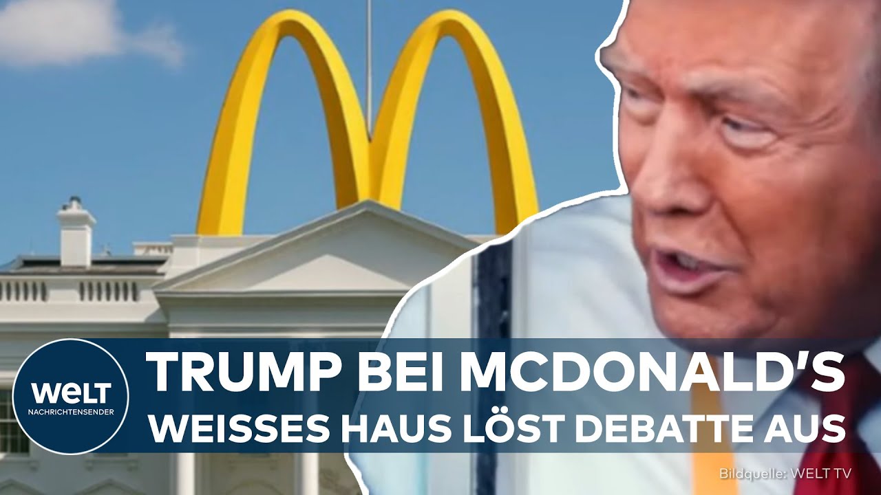 USA: McDonald’s-M plötzlich auf dem Weißen Haus auftaucht! Trump löst Debatte aus