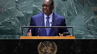 Senegal civil rights groups protest Macky Sall's return for UN campaign meeting
