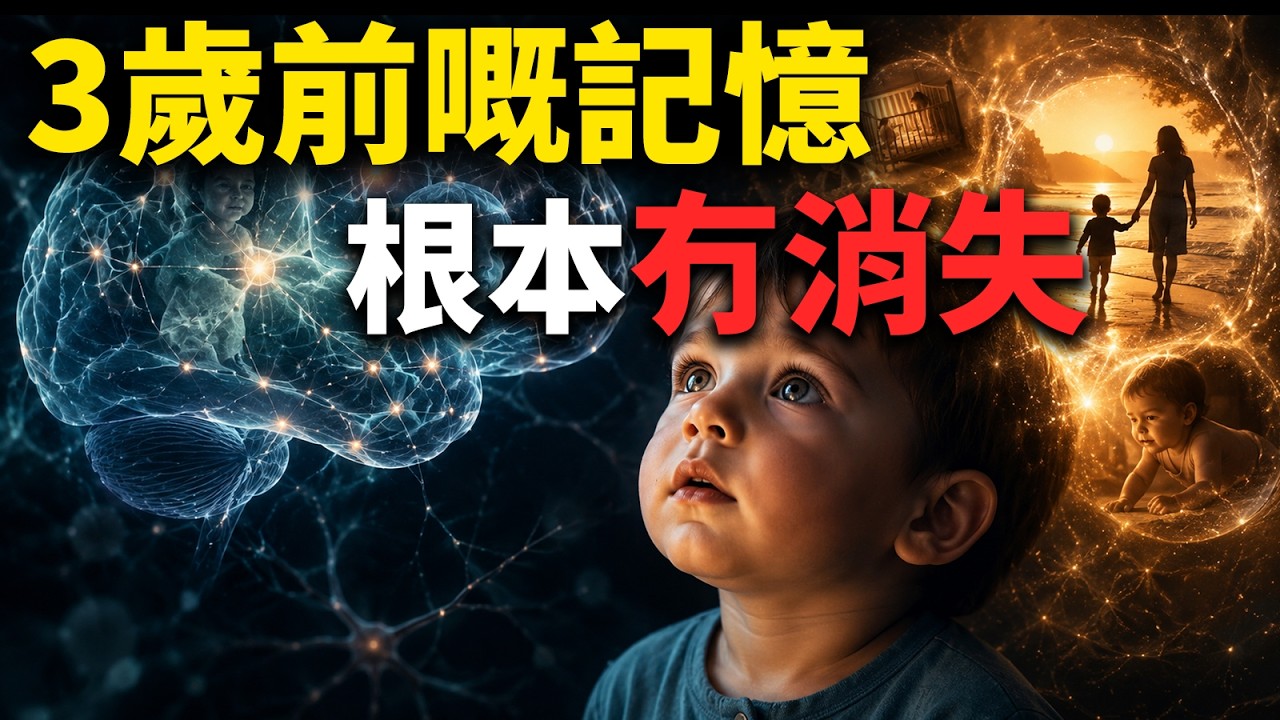 【粵語·廣東話】點解你永遠記唔起3歲前？大腦最恐怖嘅防禦機制：你人生最初嗰1000日，究竟被邊個「強制清零」？#嬰兒失憶症 #大腦密碼 #心理學 #記憶重塑 #懸疑科普