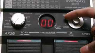 Video thumbnail for Korg AX3G Guitar effects pedal Review and Demo by Kurt Barcelona