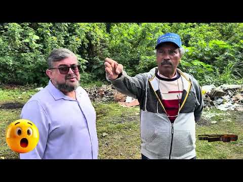 SECRETÁRIO DE MEIO AMBIENTE PAULO SILVA AO LADO DO PREFEITO WILLIAM SOARES FALA SOBRE O BOTA FORA CLANDESTINO ATRÁS DA ETE ESTAÇÃO DE TRATAMENTO DE ESGOTO DA SABESP