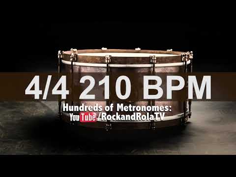🔴 210 BPM Snare Metronome