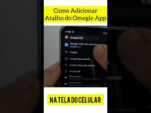 Como adicionar Omegle APP na Tela do Seu Celular #shorts
