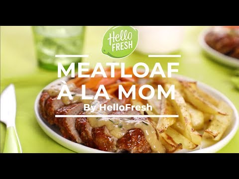 Meatloaf À La Mom with Roasted Root Veggies and Thyme Gravy