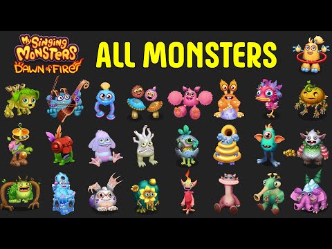 All Monsters Sounds and Animations (My Singing Monsters Dawn of Fire)