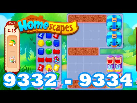 Homescapes Level 9332 - 9334 HD | 3 - match puzzle game | gameplay | android | 9333 | IOS