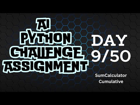 Day 8 Ai Python Challenge Assignment
