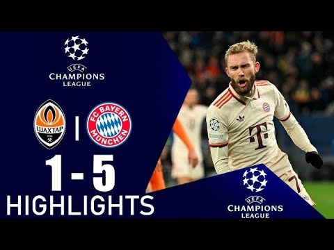Konrad Laimer's Stunning Goal! Bayern Munich Crush Shakhtar 5-1 | UCL Highlights