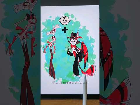 Angel dust and Husk from Hazbin Hotel #hazbinhotel #angeldust #fatnuggets #drawing #art #cuteart