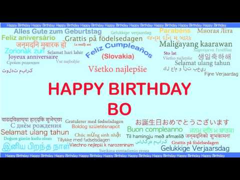 Bo   Languages Idiomas - Happy Birthday