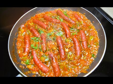 Algerian merguez chakchouka / Marguez tajine / sausage recipes /easy recipes