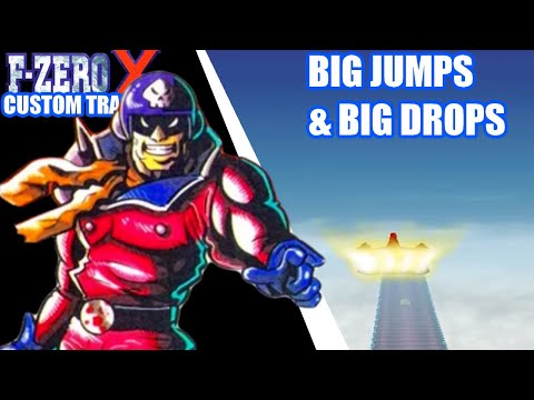 NEW F Zero X Custom Tracks #5: Big Jumps and Big Drops