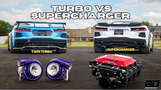 Download lagu Turbo VS Supercharger! Which one is right for you? C8 Corvette shootout at BoostDistrict mp3