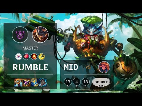 Rumble Mid vs Zoe - KR Master Patch 11.23