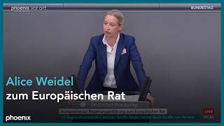 Alice Weidel zur Regierungserklärung von Friedrich Merz zum Europäischen Rat | 11.06.26