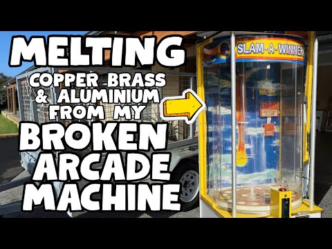 Busted Arcade Machine Bars & Bronze Kiln Fired Pieces - BigStackD Copper Casting - ASMR Melting