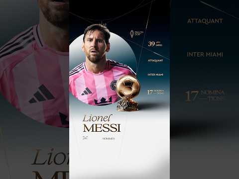 Nommé pour le Ballon d'Or masculin 2026 : Lionel Messi #ballondor #intermiami