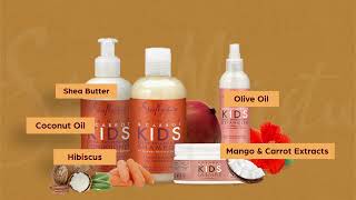Shea Moisture Kids Extra-nourishing Shampoo + Conditioner + Detangler + Cream 8oz, 8oz, 8oz, 6oz