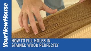 Filling Holes in Wood - Quick Tip
