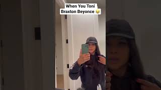 When You Toni Braxton Beyonce 😂 #cuffit #beyonce #funny #cover #la #tamarbraxton #tonibraxton #90s
