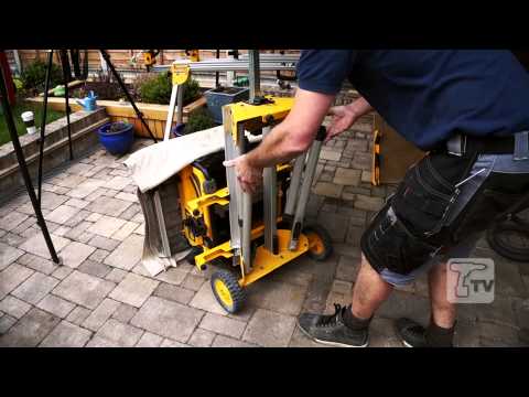 Dewalt DE7400 Heavy Duty Rolling Saw Workstation - a Toolstop DEMO