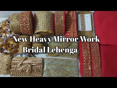DIKSHA DESIGN'S New Heavy Mirror Work Bridal Lehenga Cut And Stitch || New Bridal Lehenga | #lehenga