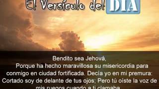 Miniatura del video: El versiculo del dia .com - Salmos 31 v21-22