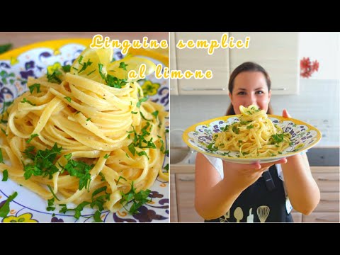 LINGUINE SEMPLICI AL LIMONE - Ricetta facilissima e cremosa | Sapori Joyosi