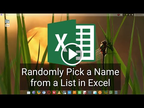 How To Randomly Pick a Name from a List in MS Office Excel
