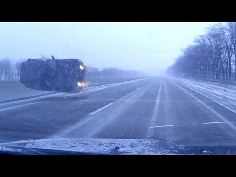 Icy Road Madness Caught on Camera