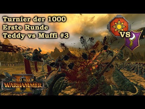 1. Runde Turnier der Tausend: Teddy vs Muffi #3: Echsenmenschen vs Dunkelelfen - TW: Warhammer 2