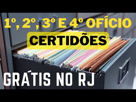 Vídeo: Certidão 1 2 3 4 Ofício RJ: perguntas e respostas
