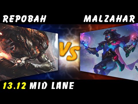 Repobah - Yasuo vs Malzahar MID Patch 13.12 - Yasuo Gameplay