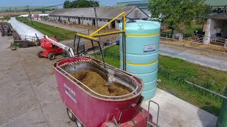 Melasz tároló tartály keverőrendszerrel és adagolóval,  20.000 literes Kingspan AgriMaster