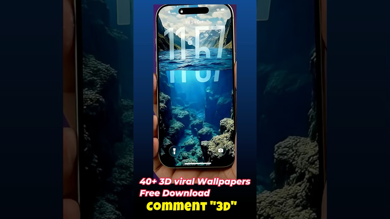 3D Viral Depth 40+ iphone Wallpapers | Aquamarine Free Download