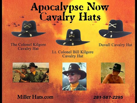 Authentic Replica of Lt. Colonel Kilgore Cowboy Hat by Miller Hats.  #cavalry #cowboyhat #military