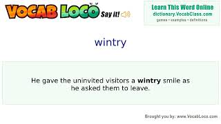 Video thumbnail for wintry