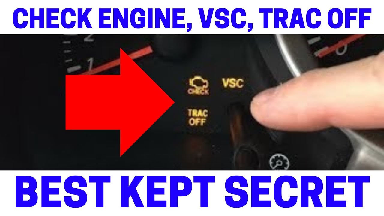 На лексусе загорелся чек и vsc